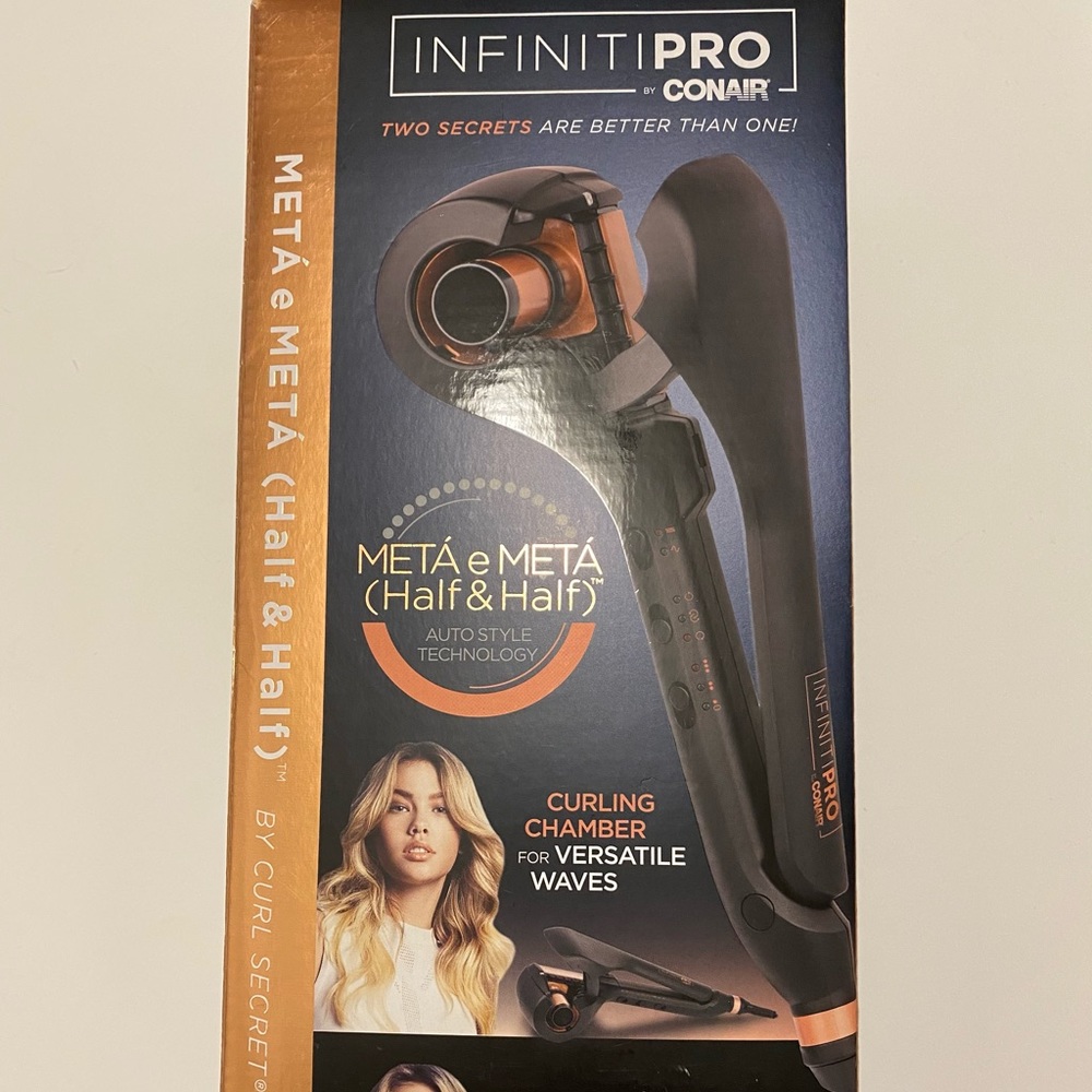 *NWT* Hair tool | Conair Infiniti Half & Half | Hair curler & straightener
